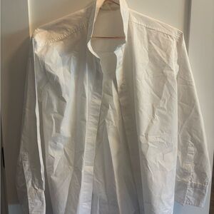 Elegant White Women's Button Down Shirt